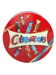 Продуктови Категории Шоколади Celebrations шоколадови бонбони в метална кутия 165 гр